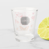 Schmetterlingsmuster Schnapsglas (Rückseite)