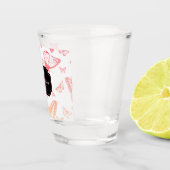 Schmetterlingsmuster Schnapsglas (Rechts)