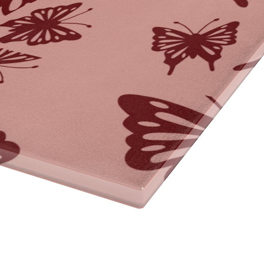 Schmetterlingsmuster Schneidebrett (Ecke)