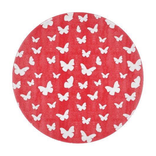 Schmetterlingsmuster Schneidebrett (Vorderseite)