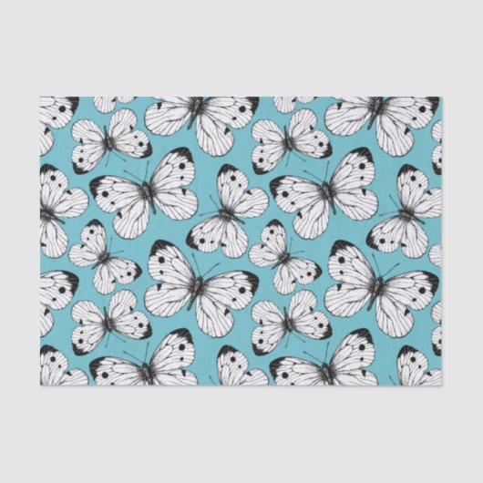 Schmetterlingsmuster Seidenpapier (Vorderseite)