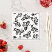 Schmetterlingsmuster Serviette (Beispiel)