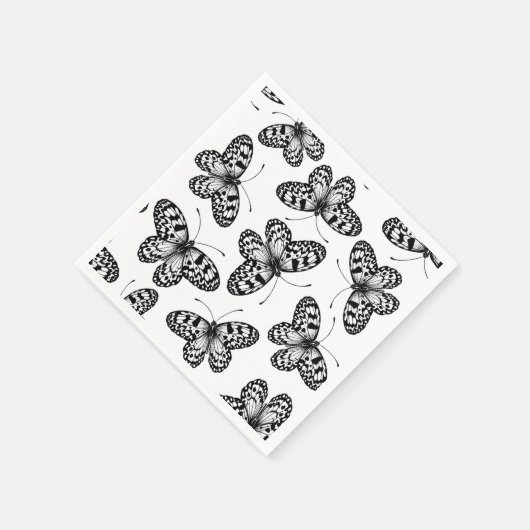 Schmetterlingsmuster Serviette (Ecke)