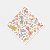 Schmetterlingsmuster Serviette (Ecke)