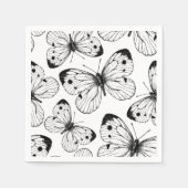 Schmetterlingsmuster Serviette (Vorderseite)