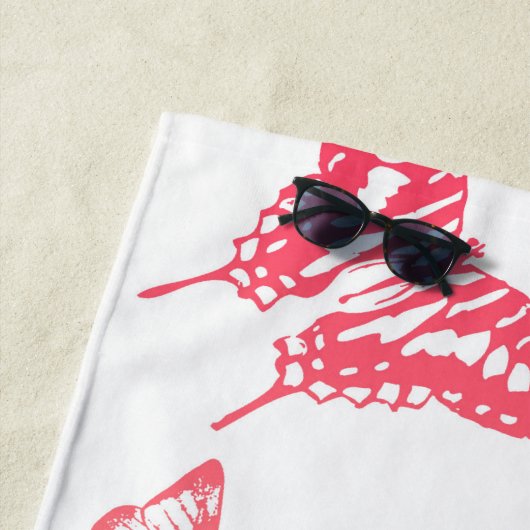 Schmetterlingsmuster Strandtuch (Beispiel)