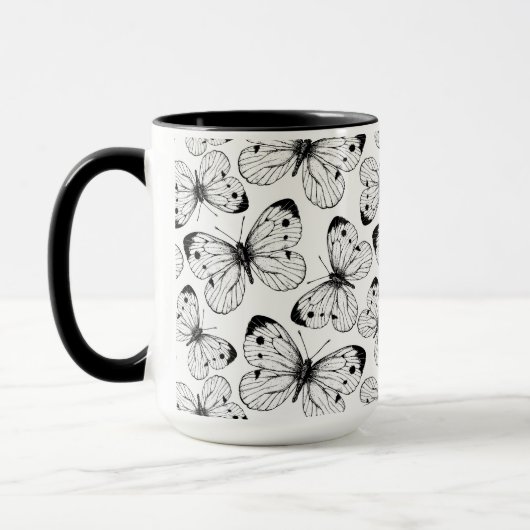 Schmetterlingsmuster Tasse (Links)