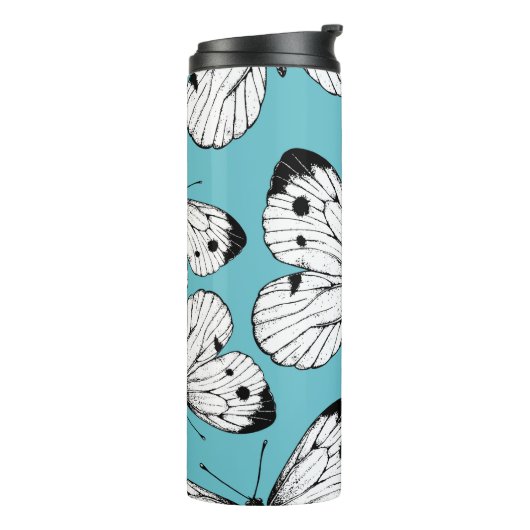 Schmetterlingsmuster Thermosbecher (Nach links gedreht)