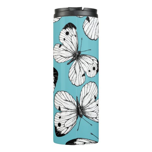 Schmetterlingsmuster Thermosbecher (Rückseite)