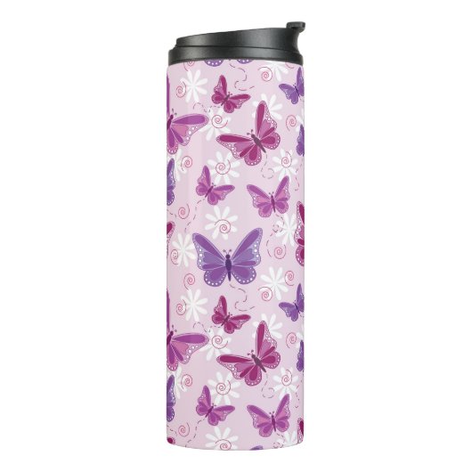 Schmetterlingsmuster Thermosbecher (Nach links gedreht)