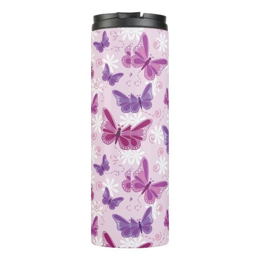 Schmetterlingsmuster Thermosbecher (Rückseite)