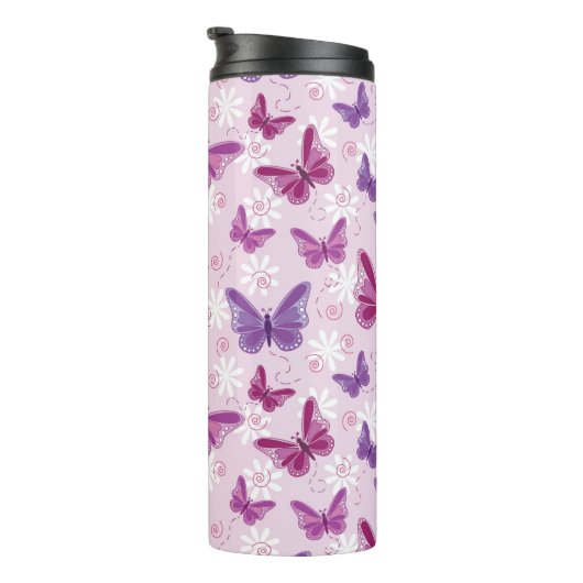 Schmetterlingsmuster Thermosbecher (Nach rechts gedreht)