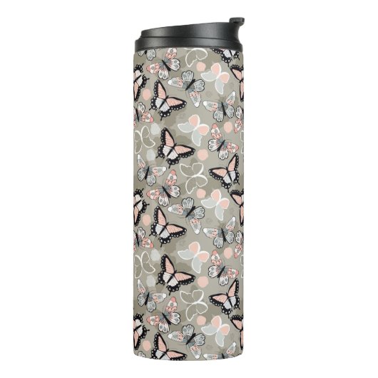 Schmetterlingsmuster Thermosbecher (Nach links gedreht)