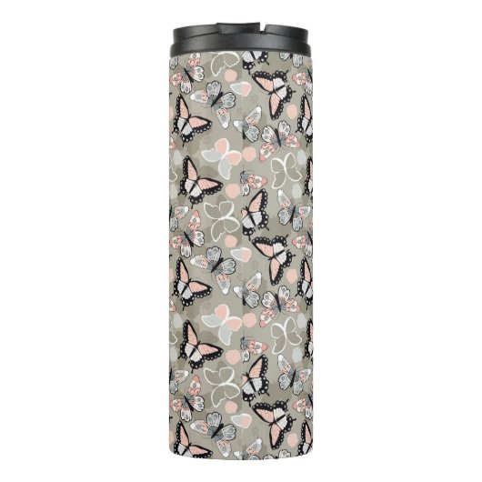 Schmetterlingsmuster Thermosbecher (Rückseite)