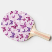 Schmetterlingsmuster Tischtennis Schläger (Seitenansicht)