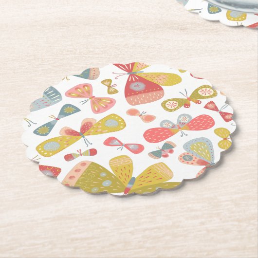 Schmetterlingsmuster Untersetzer (angewinkelt)