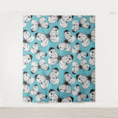 Schmetterlingsmuster Wandteppich (Vorderseite)