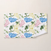 Schmetterlingsmuster Wiese Badhandtuch Set (Handtuch)