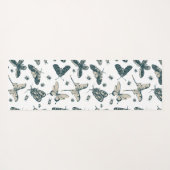 Schmetterlingsmuster Yogamatte (Rückseite (Horizontal))