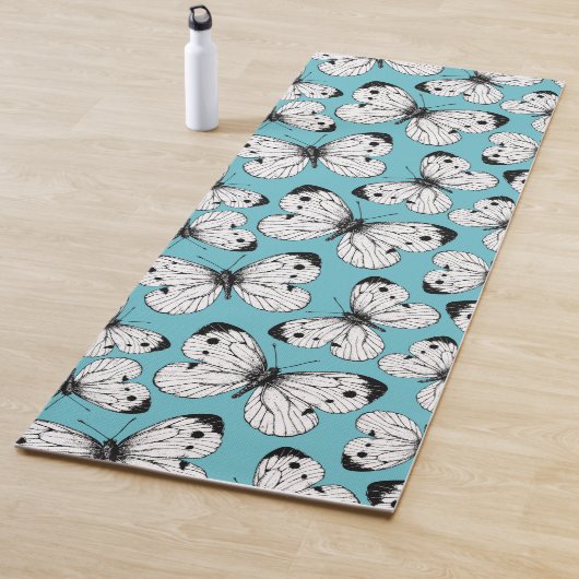 Schmetterlingsmuster Yogamatte (Beispiel)