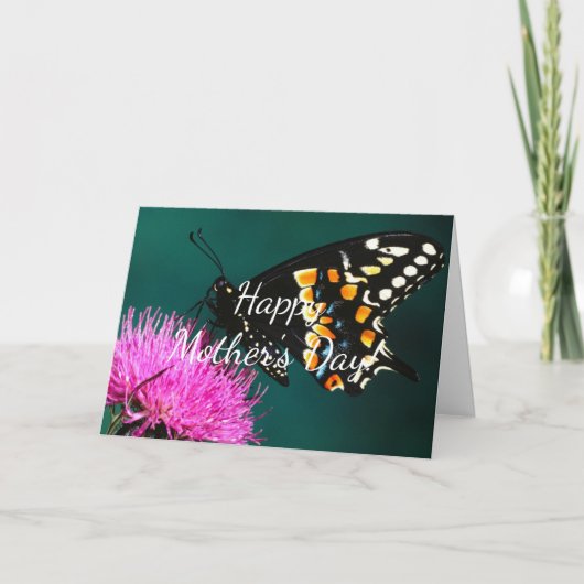 Schmetterlingsmütter Karte (Vorderseite)