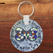 Schmetterlingsnachricht Schlüsselanhänger (Vorderseite)