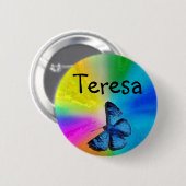 SchmetterlingsnamensAbzeichen Button (Vorne & Hinten)