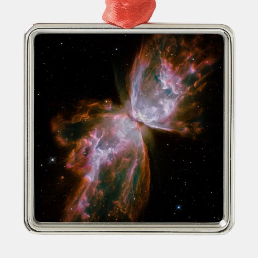 Schmetterlingsnebel-Druck Ornament Aus Metall (Vorne)