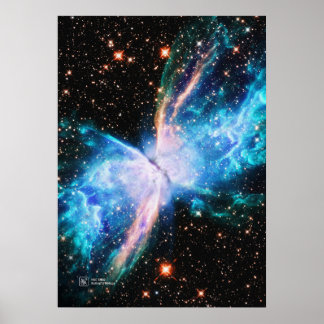 Schmetterlingsnebel NGC 6302 - Plakat