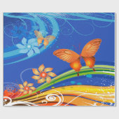 Schmetterlingspapier Art 19 Geschenkpapier (Flach)