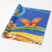 Schmetterlingspapier Art 19 Geschenkpapier (Ungerollt)