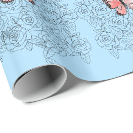 Schmetterlingspapier Geschenkpapier