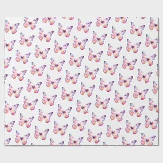 Schmetterlingspapier Geschenkpapier (Flach)
