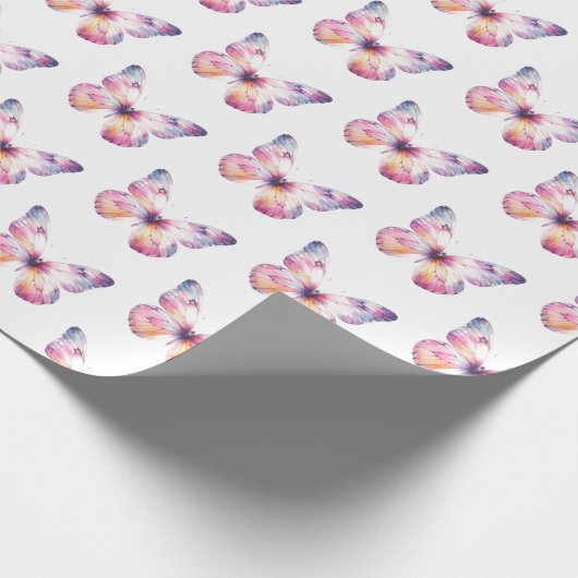 Schmetterlingspapier Geschenkpapier (Ecke)
