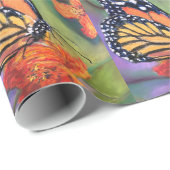 Schmetterlingspapier Geschenkpapier (Rolleneckpunkt)