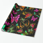 Schmetterlingspapier Geschenkpapier (Ungerollt)