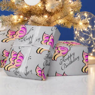 Schmetterlingspapier Geschenkpapier