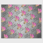 Schmetterlingspapier Geschenkpapier (Flach)