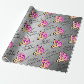 Schmetterlingspapier Geschenkpapier (Ungerollt)