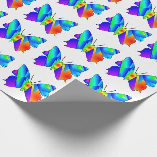 Schmetterlingspapier Geschenkpapier (Ecke)