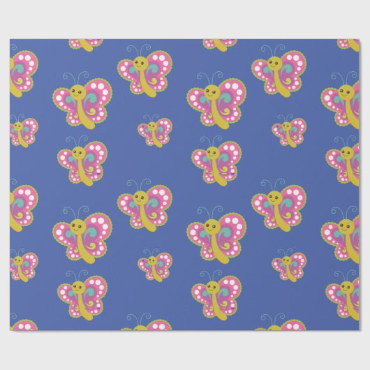 Schmetterlingspapier Geschenkpapier (Flach)
