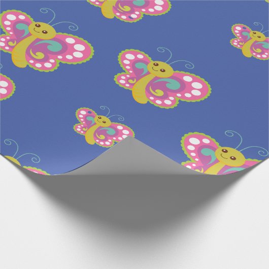 Schmetterlingspapier Geschenkpapier (Ecke)
