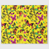 Schmetterlingspapier Geschenkpapier (Flach)