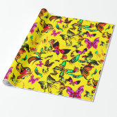 Schmetterlingspapier Geschenkpapier (Ungerollt)