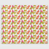 Schmetterlingspapier Geschenkpapier (Flach)