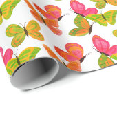 Schmetterlingspapier Geschenkpapier (Rolleneckpunkt)