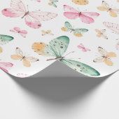 Schmetterlingspapier Geschenkpapier (Ecke)