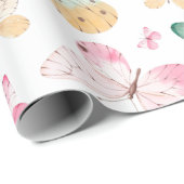 Schmetterlingspapier Geschenkpapier (Rolleneckpunkt)