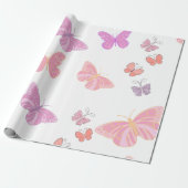 Schmetterlingspapier Geschenkpapier (Ungerollt)