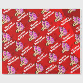 Schmetterlingspapier Geschenkpapier (Flach)